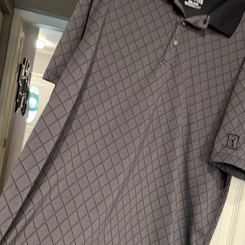 Men’s PGA Tour dark gray & black short sleeve. Like new. XXL 100% Polyester - Picture 3 of 10